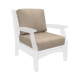 Berlin Gardens Classic Terrace Club Chair Replacement Cushion - 1 Seat 1 Back