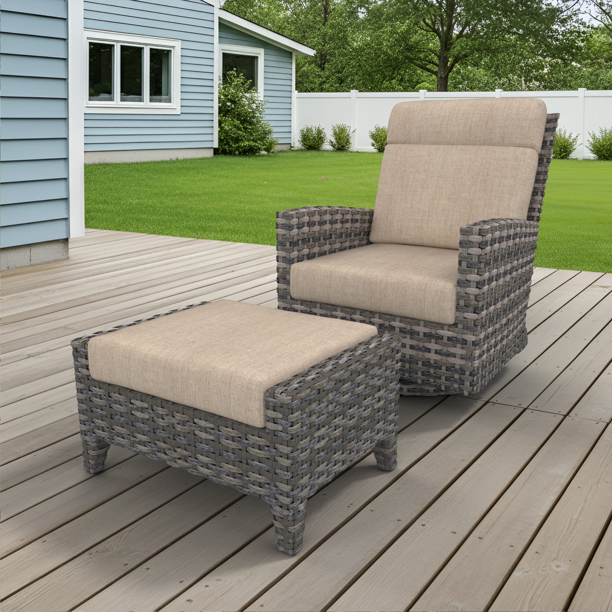 Cavalier 2-Piece Rocker Patio Set | Outdoor Rocking Chairs | PatioHQ