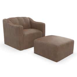 Lunaro 2 Piece Chair & Ottoman Set