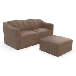 Lunaro 2 Piece Loveseat & Ottoman Set