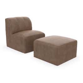 Murano 2 Piece Chair & Ottoman Set