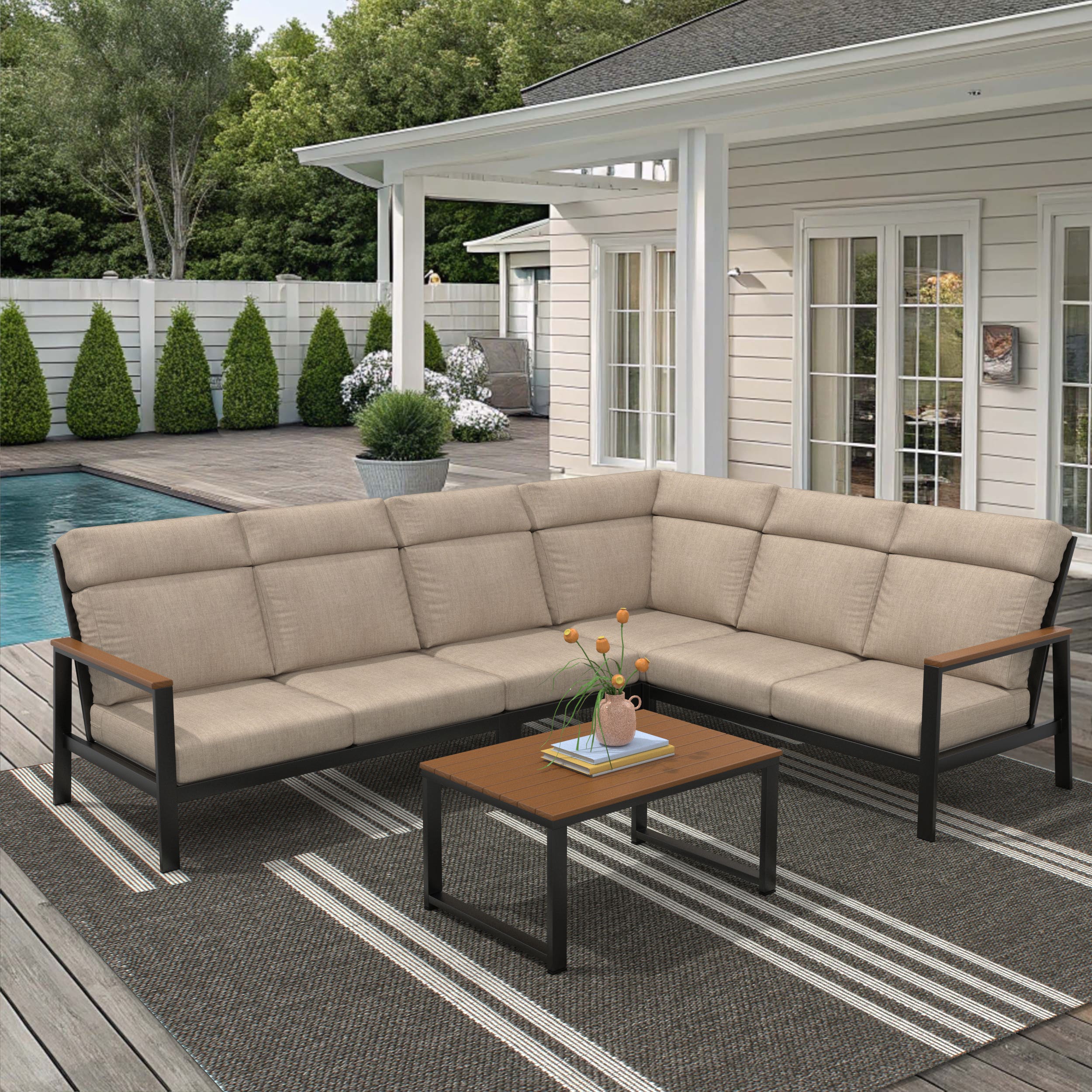 Windsor 5‑Piece Modular Patio Set – Customizable Outdoor Lounge | PatioHQ