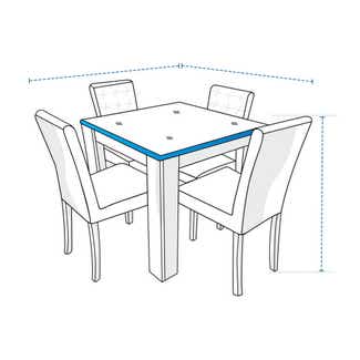 Custom Bar Height Dining Set Covers