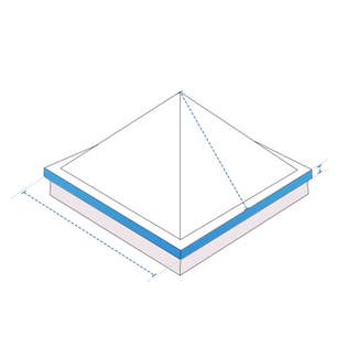Custom Skylight Covers - Pyramid