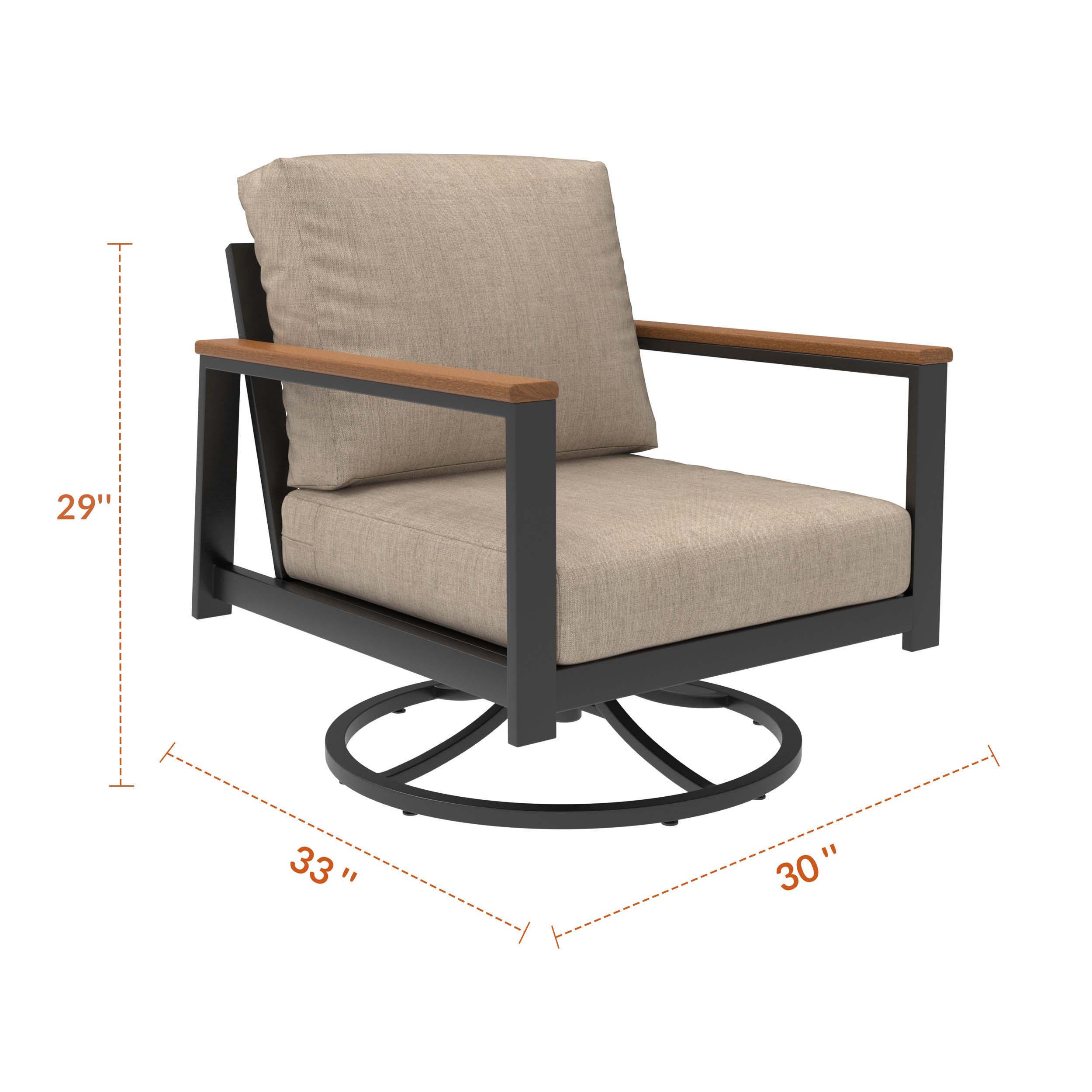 Hanover Patio Swivel Rocking Chair – Smooth Motion, Lasting Comfort