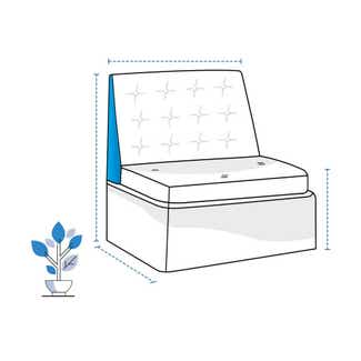 Modular Club Tuxedo Chair Custom Covers