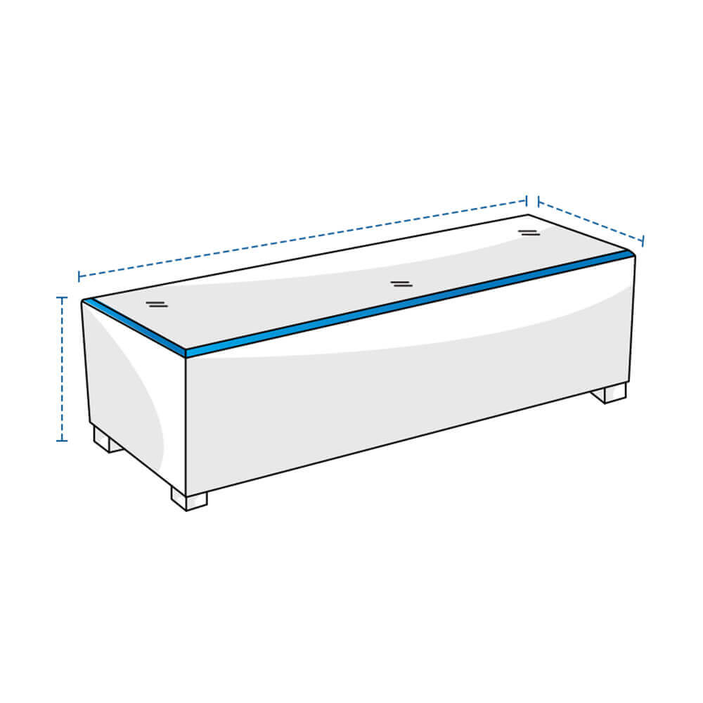 Custom Rectangle Ottoman Covers