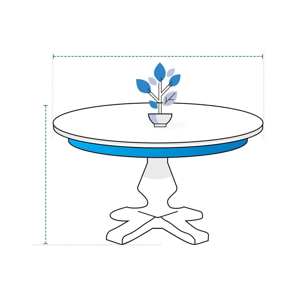 Round Accent Table Covers