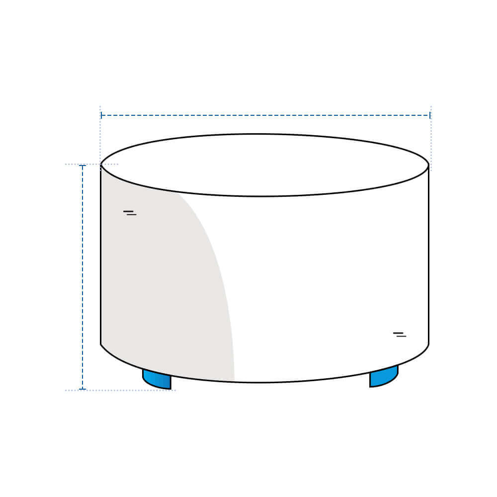 Custom Round Ottoman Covers