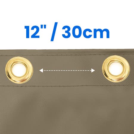 Grommets Spaced Approximately @ 12